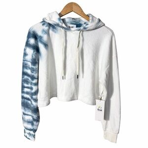 NEW Feat Blanket Blend Cropped Hoodie in Pacific Swirl Size Large